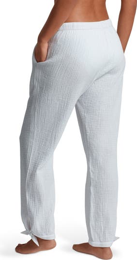 Cotton Gauze Straight Leg Cover-Up Pants