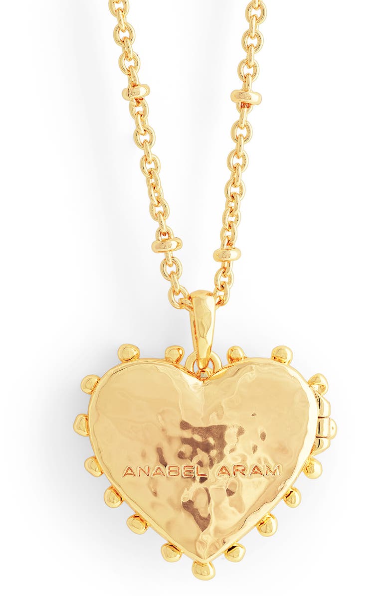 Anabel Aram Jewelry Large Heart Locket Necklace, Alternate, color, Gold