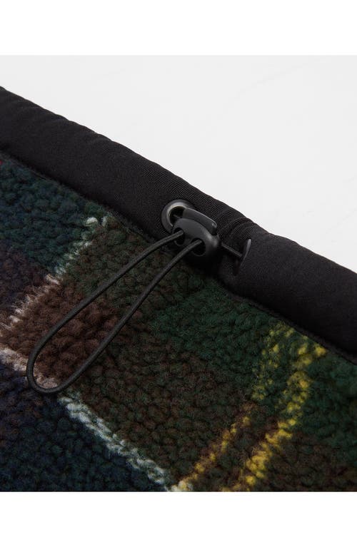 Barbour Field Fleece Tartan Snood In Multi
