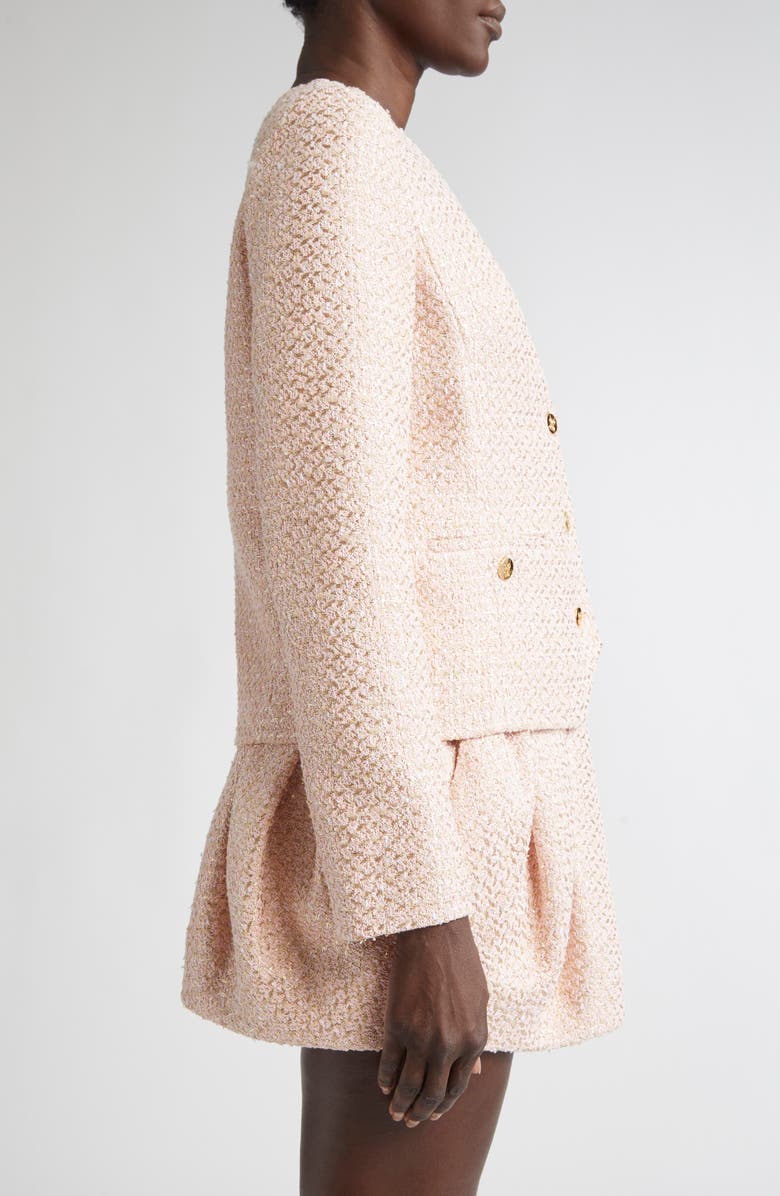 Giambattista Valli Metallic Bouclé Jacket, Alternate, color, Boucle