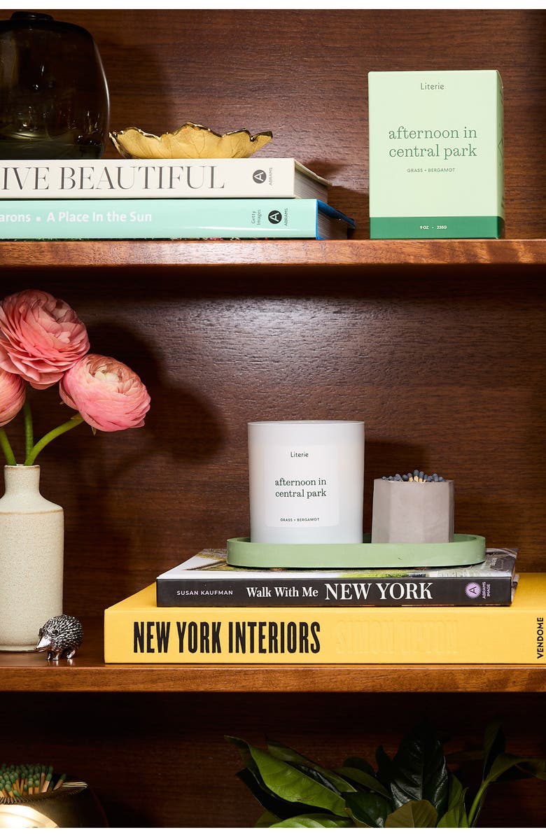 Literie Afternoon in Central Park Candle, Alternate, color, Green