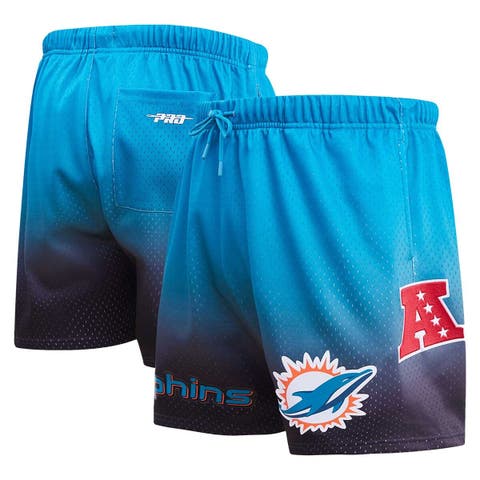 Men's Pro Standard Black/Aqua Miami Dolphins Ombre Mesh Shorts