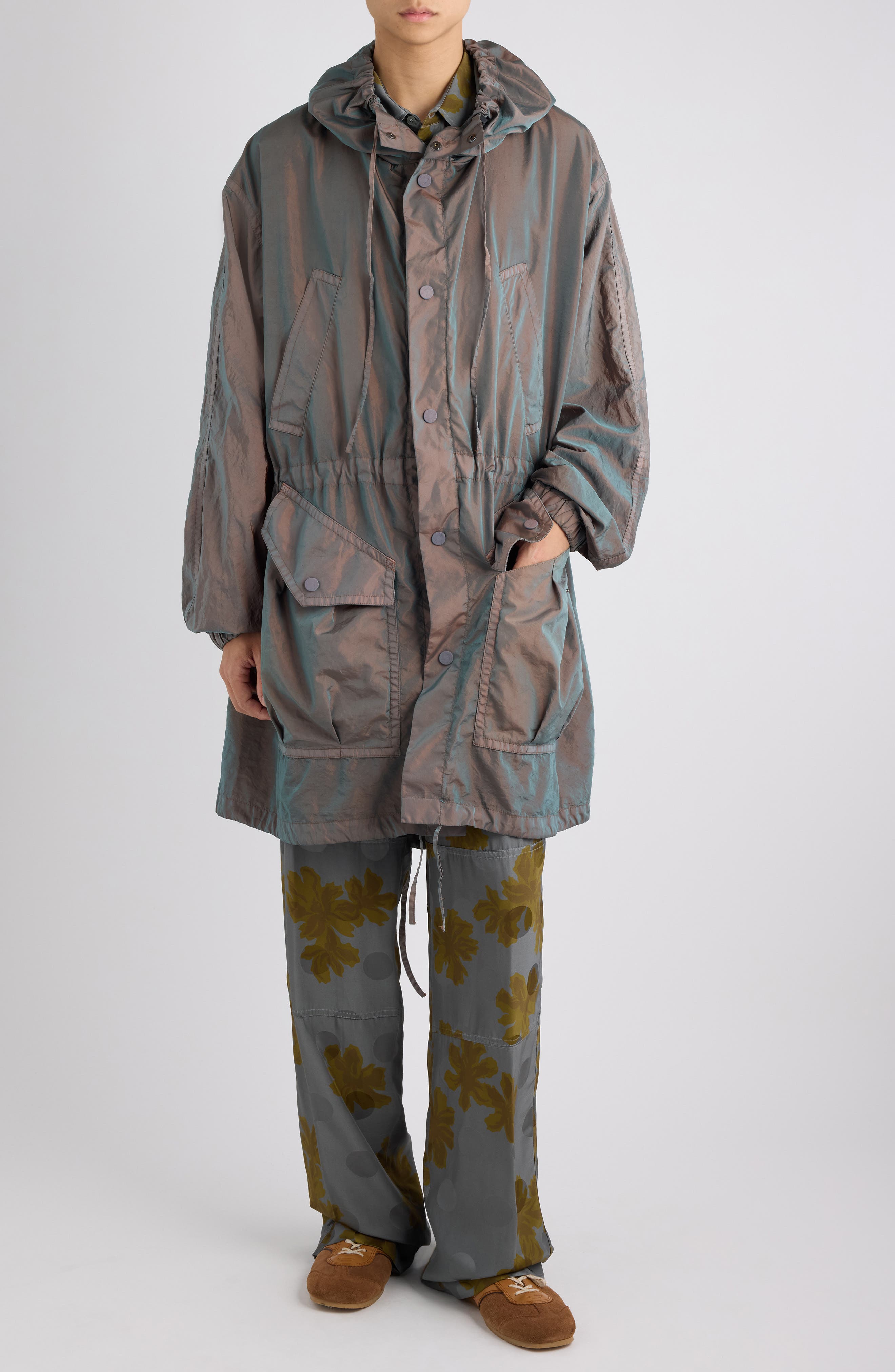 Voxer Hooded Nylon Blend Jacket - image 2