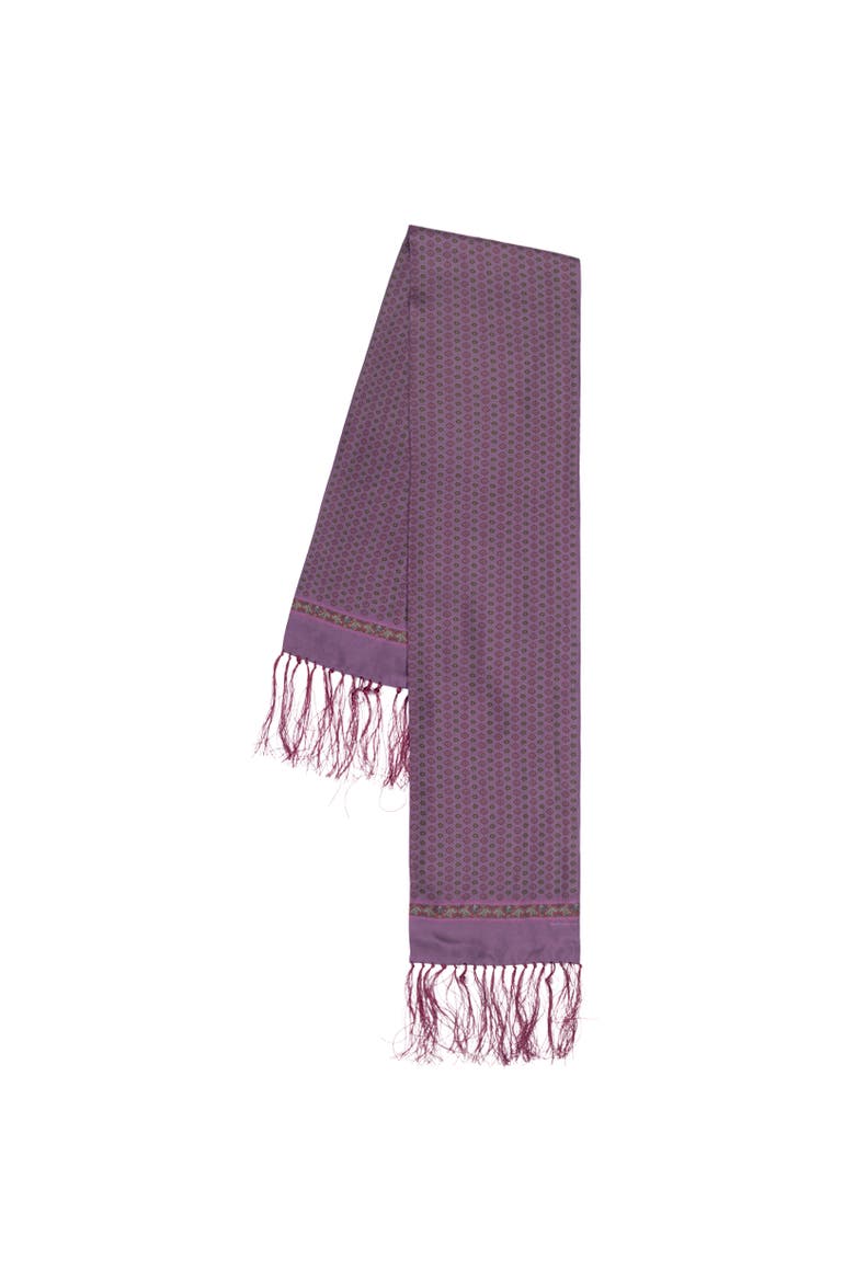 Foulard Tuxedo Scarf, Main, color, Plum Multi