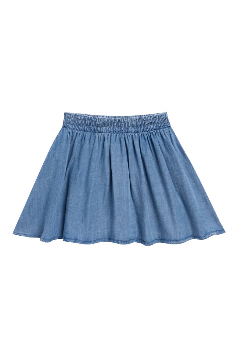 Kids' Denim Skirt, Main, color, INDIGO
