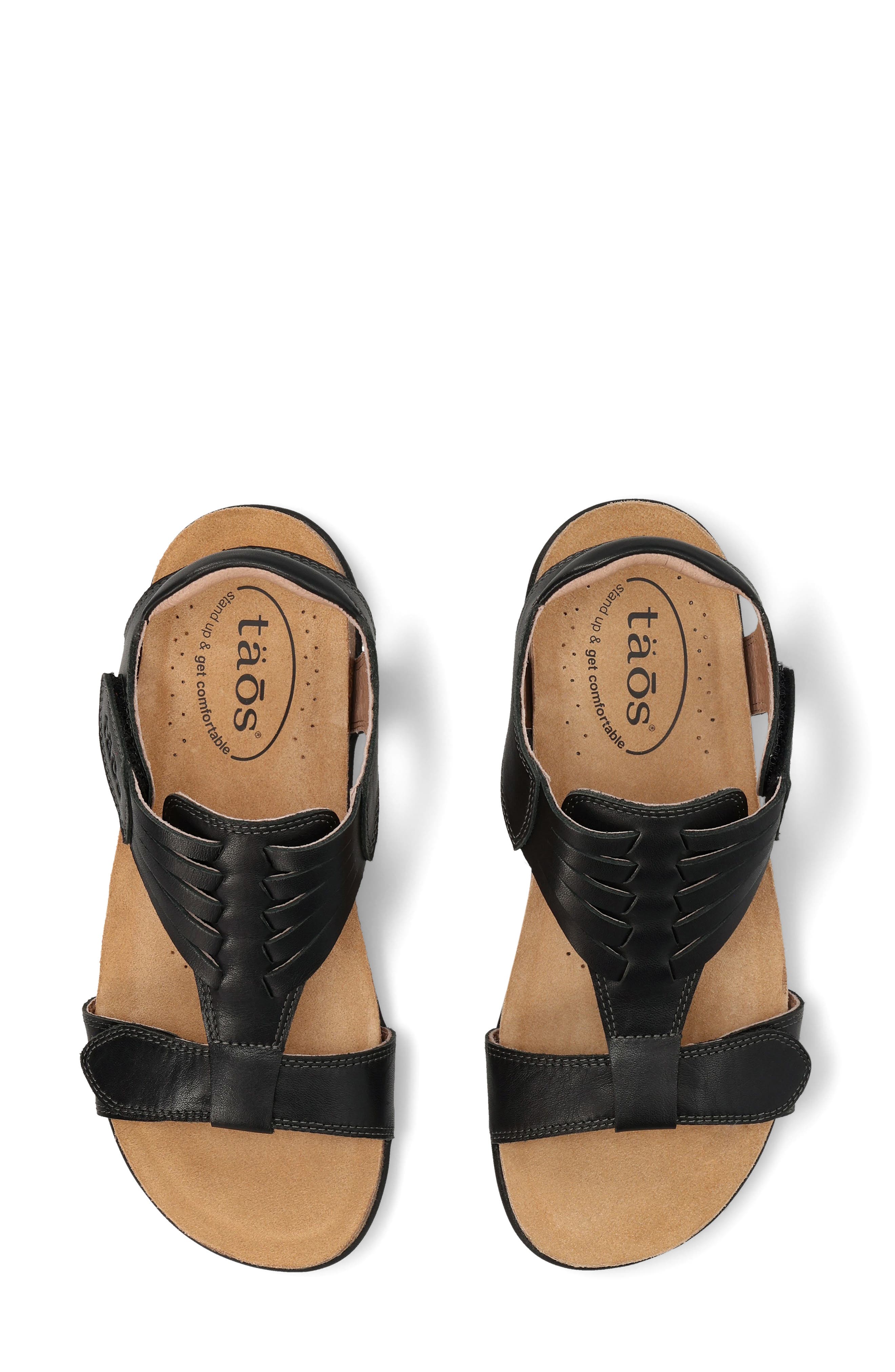 Taos Wonderful Ankle Strap Sandal, Alternate, color, Black