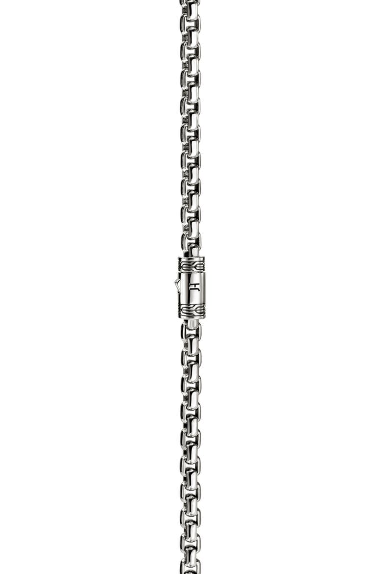 Box Chain Necklace, Alternate, color, STERLING SILVER