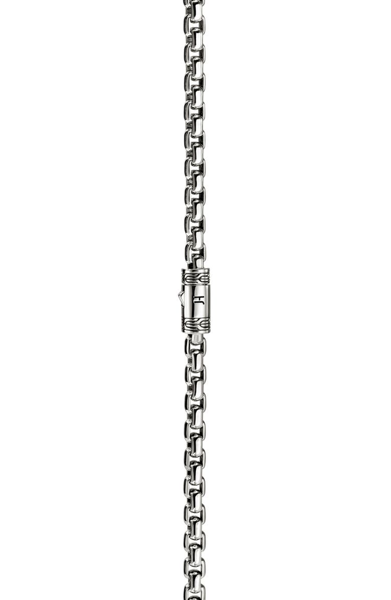 John Hardy Box Chain Necklace, Alternate, color, Sterling Silver