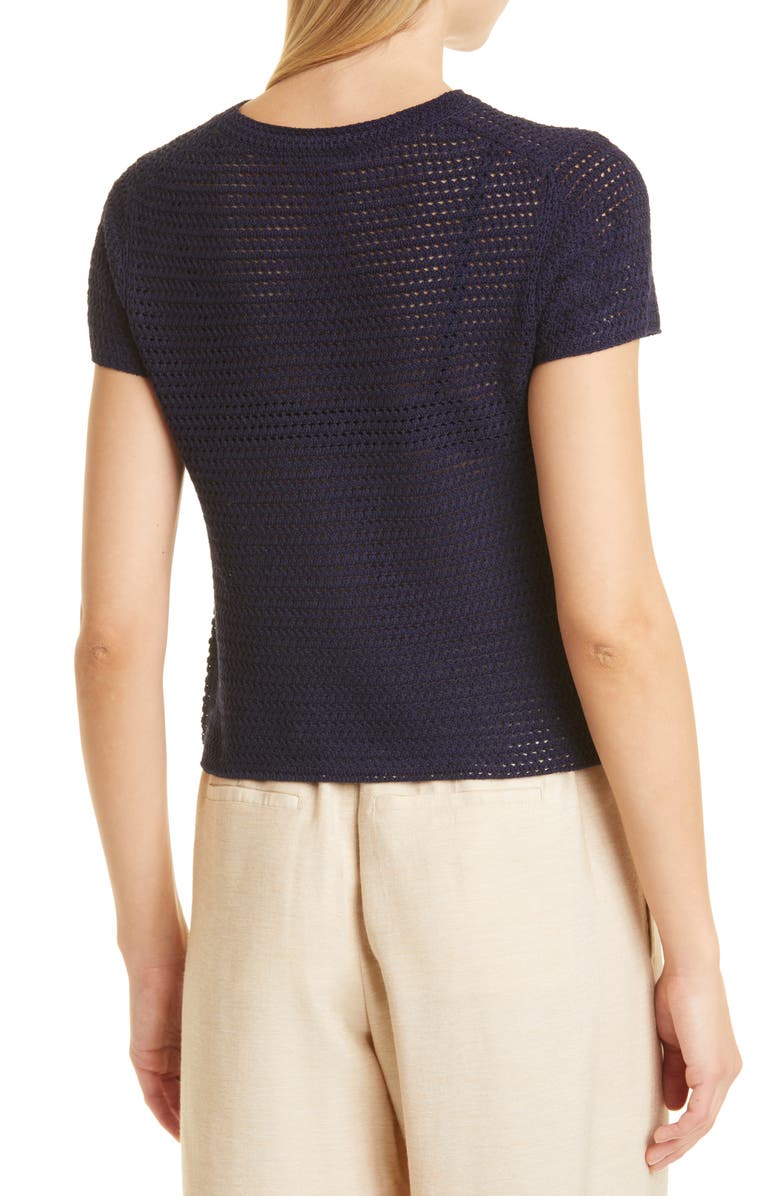 Vince Cotton Crochet Top, Alternate, color, 