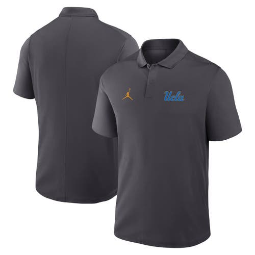 Shop Jordan Brand Anthracite Ucla Bruins Primetime Victory Primary Logo Performance Polo