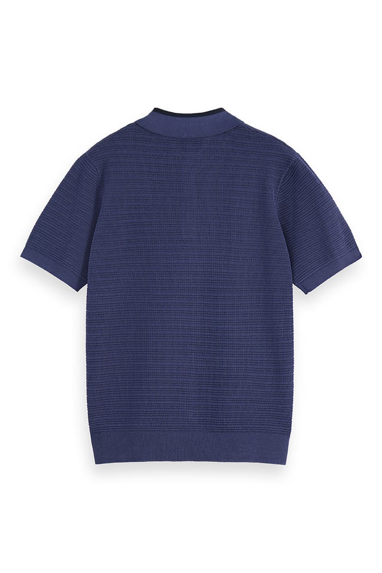 Structured Relaxed Polo, Alternate, color, OCEAN
