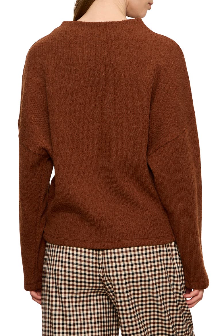 Dolman Sleeve Sweater, Alternate, color, BURNT COCOA BROWN