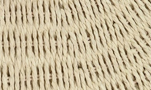 Madison West Structured Woven Straw Hobo Shoulder Bag In Cream