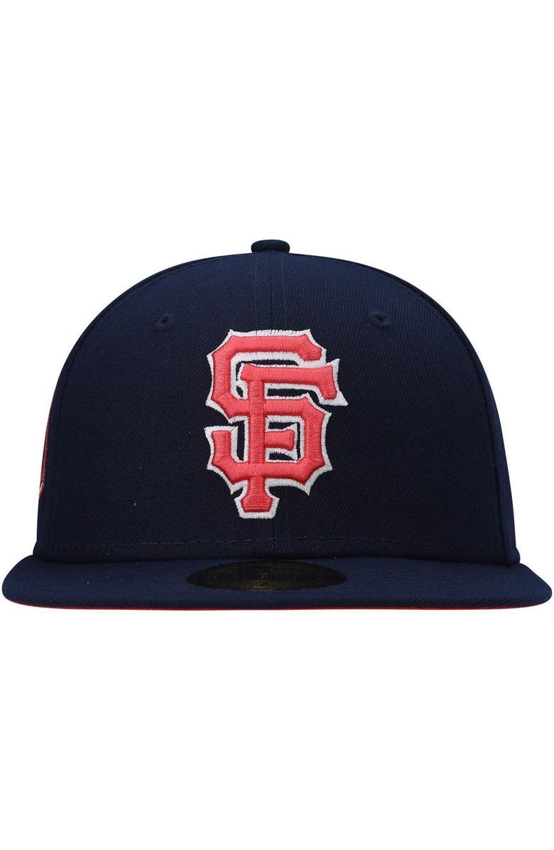 New Era Men's New Era Navy San Francisco Giants 2010 World Series Lava Undervisor 59FIFTY Fitted Hat, Alternate, color, 