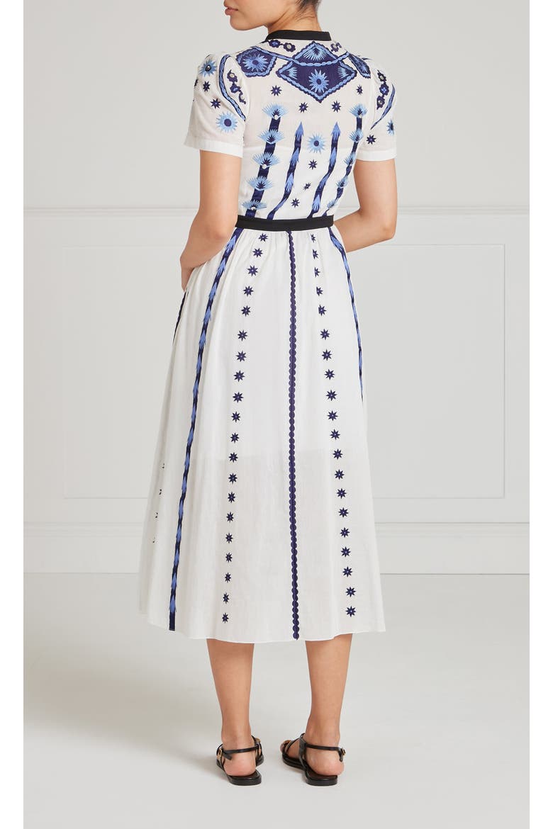Edith Shirt Dress, Alternate, color, White/Blue