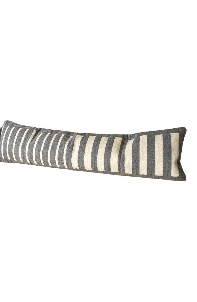 Loom Imports Lumbar Pillow No. 2, Main, color, Grey, White