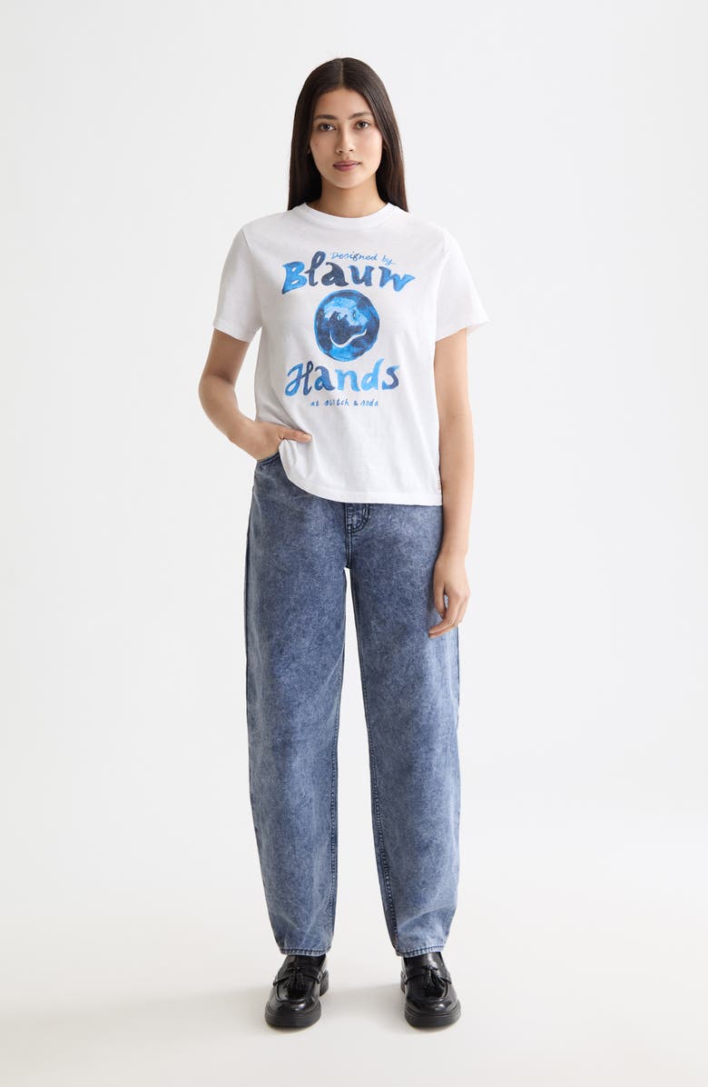 Scotch & Soda Earth Washed Graphic T-Shirt, Alternate, color, Off White