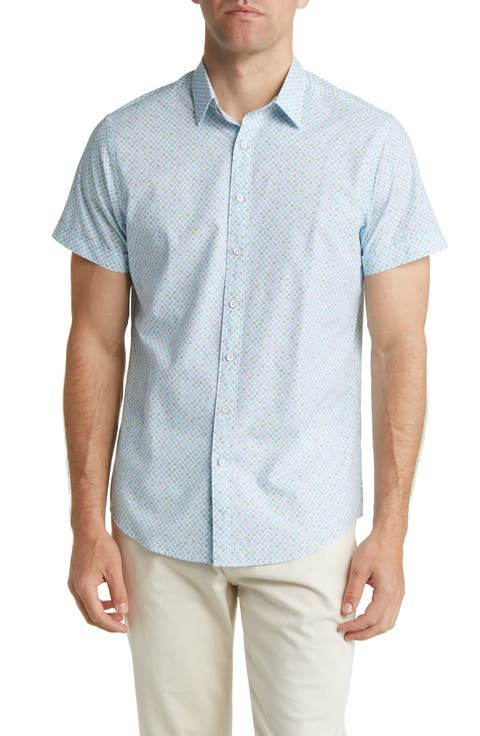 Tripp Settlement Sports Fit Short Sleeve Button-Up Shirt