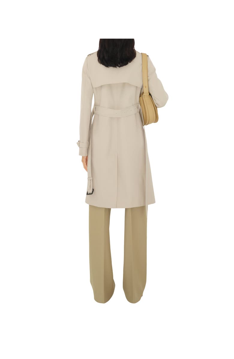 Burberry Mid-length Cotton Blend Trench Coat, Alternate, color, 