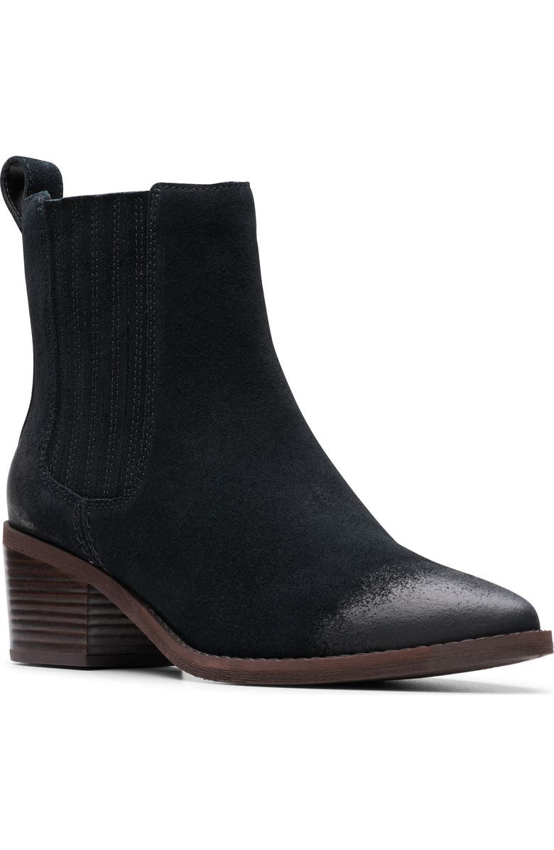 Clarks<sup>®</sup> Morzine Top Pointed Toe Chelsea Boot, Main, color,