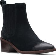 Clarks® Morzine Top Pointed Toe Chelsea Boot