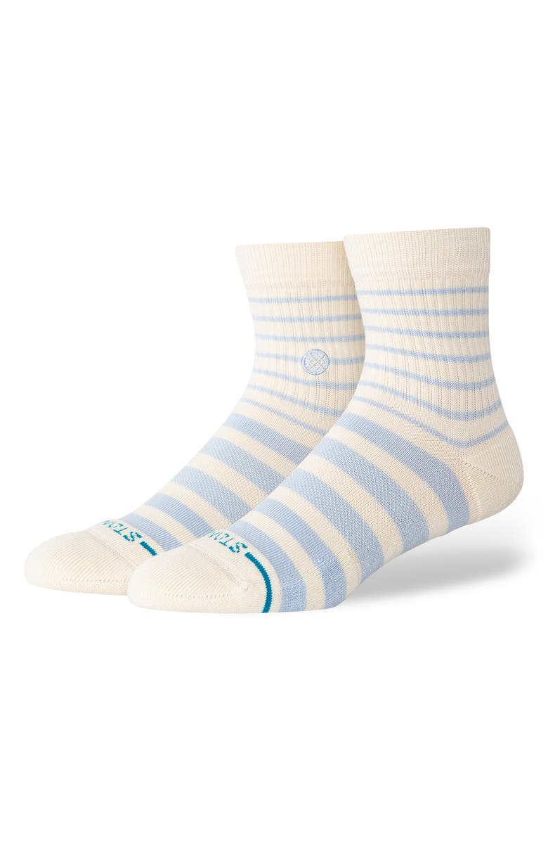 Stance Vista Quarter Socks, Alternate, color, Ivory