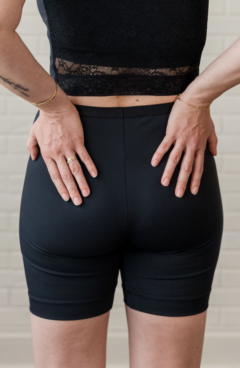 Davin & Adley Mia Maternity and Postpartum Recovery Underwear, Boxer Short, Alternate, color, Black