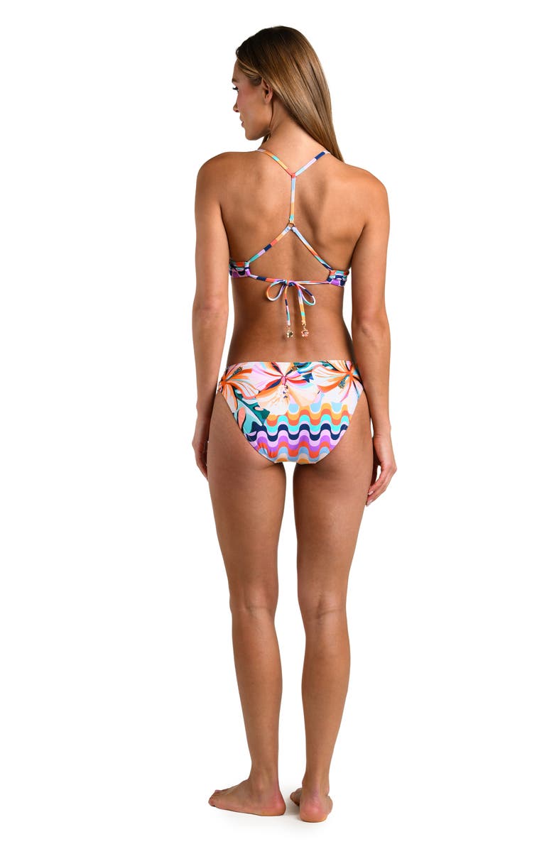 Sunshine 79 Untamed Tropics Racerback Bikini Top, Alternate, color,