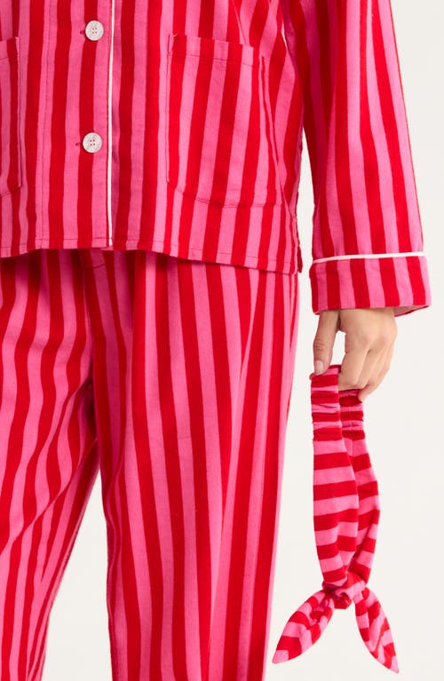 Pj Salvage Print Flannel Pajamas In Pink