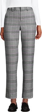Lands' End High Rise Brushed Flannel Tapered Ankle Pants