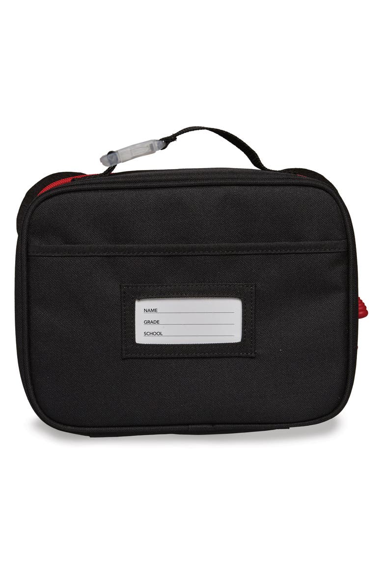 Panda Water Resistant Lunchbox, Alternate, color, BLACK