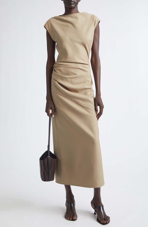 Katia Wool Blend Gabardine Midi Dress
