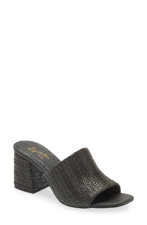 Adapt Raffia Slide Sandal (Women)
