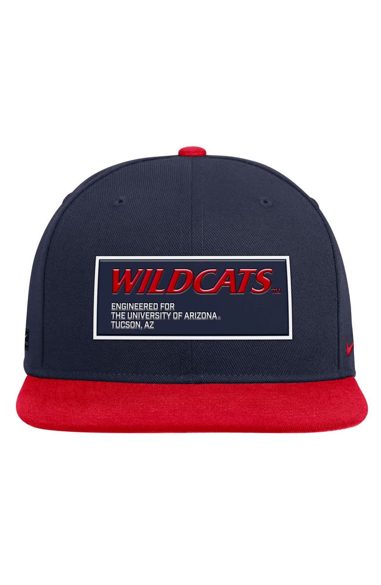 Nike Men's Nike Navy/Red Arizona Wildcats 2025 On-Field Patch Pro Dri-FIT Snapback Hat, Alternate, color, Navy