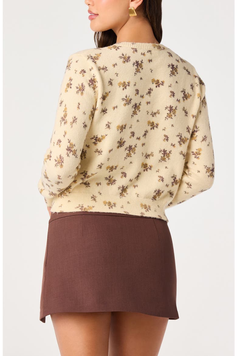 Mary Floral Cardigan, Alternate, color, YELLOW FLORAL