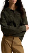 Polo Ralph Lauren Chunky Half Placket Wool & Cotton Blend Sweater