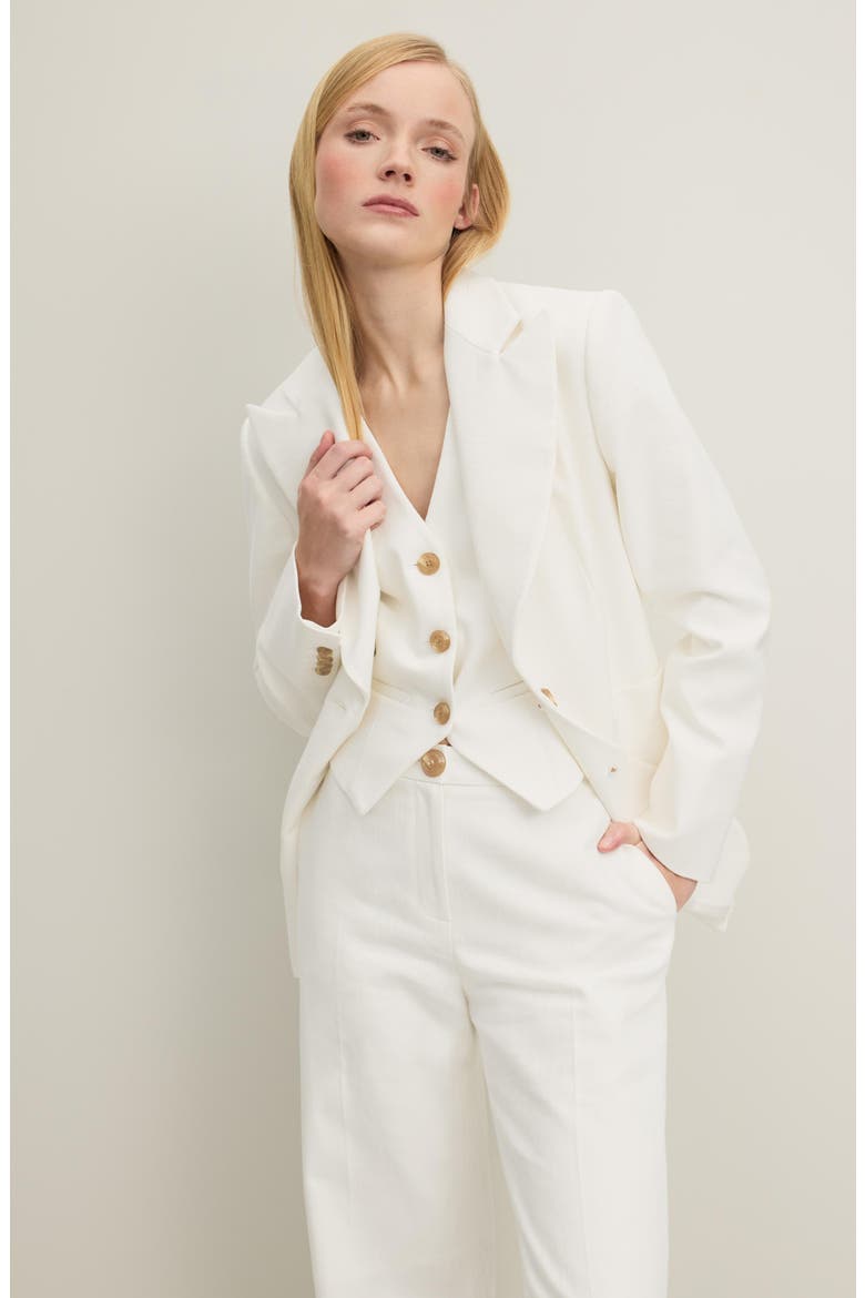 Avery Blazer, Alternate, color, ECRU