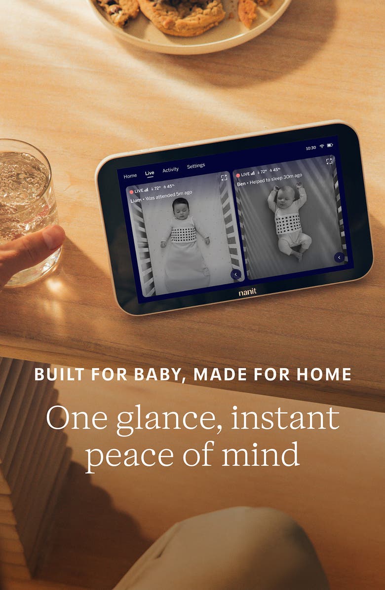 Nanit Smart Baby Monitor System, Alternate, color, White