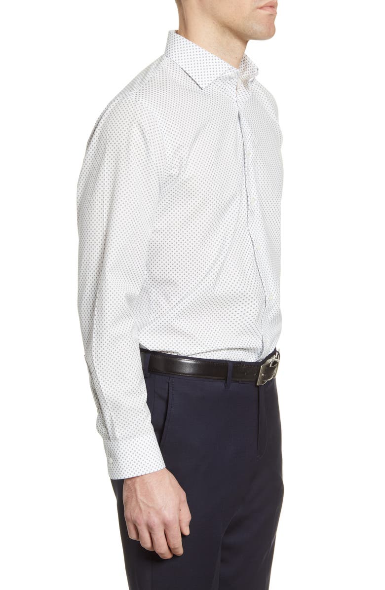 NORDSTROM MEN'S SHOP Trim Fit Non-Iron Floral Dress Shirt, Alternate, color, 