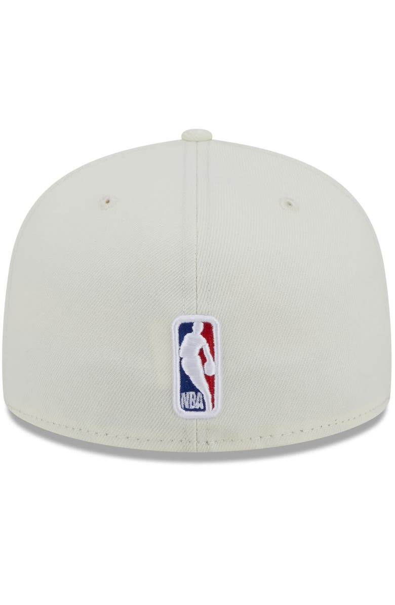 New Era x Staple Men's New Era x Staple Cream/Purple Los Angeles Lakers NBA x Staple Two-Tone 59FIFTY Fitted Hat, Alternate, color, Cream