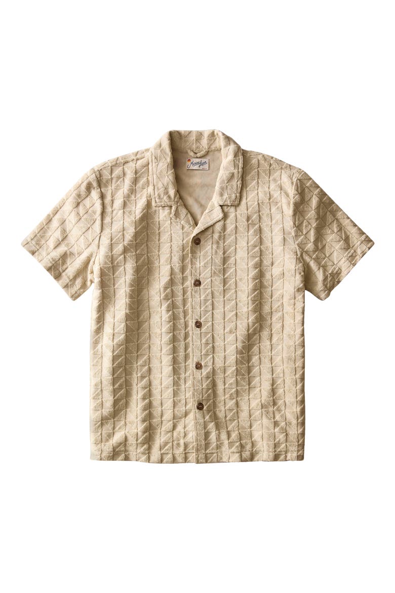 Leo Terry Button-Up Camp Shirt, Alternate, color, NATURAL GEO