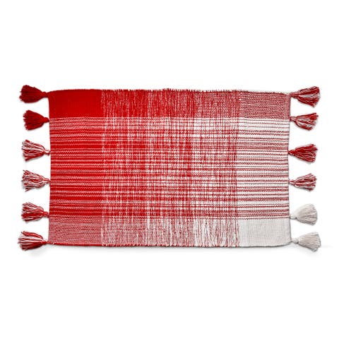 Tag Tassel Plaid Doormat Stylish Home Entryway Rug