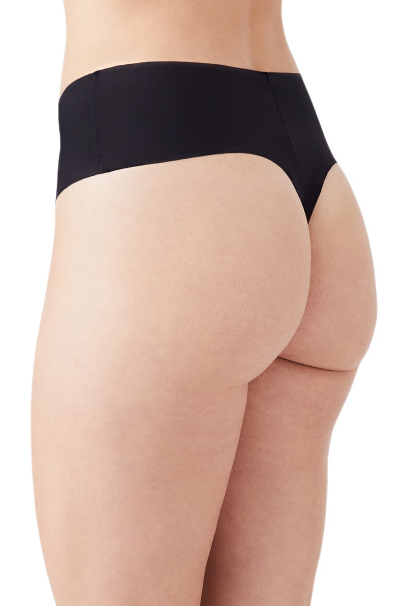 b.tempt'd by Wacoal b.bare High Waist Thong, Alternate, color, 