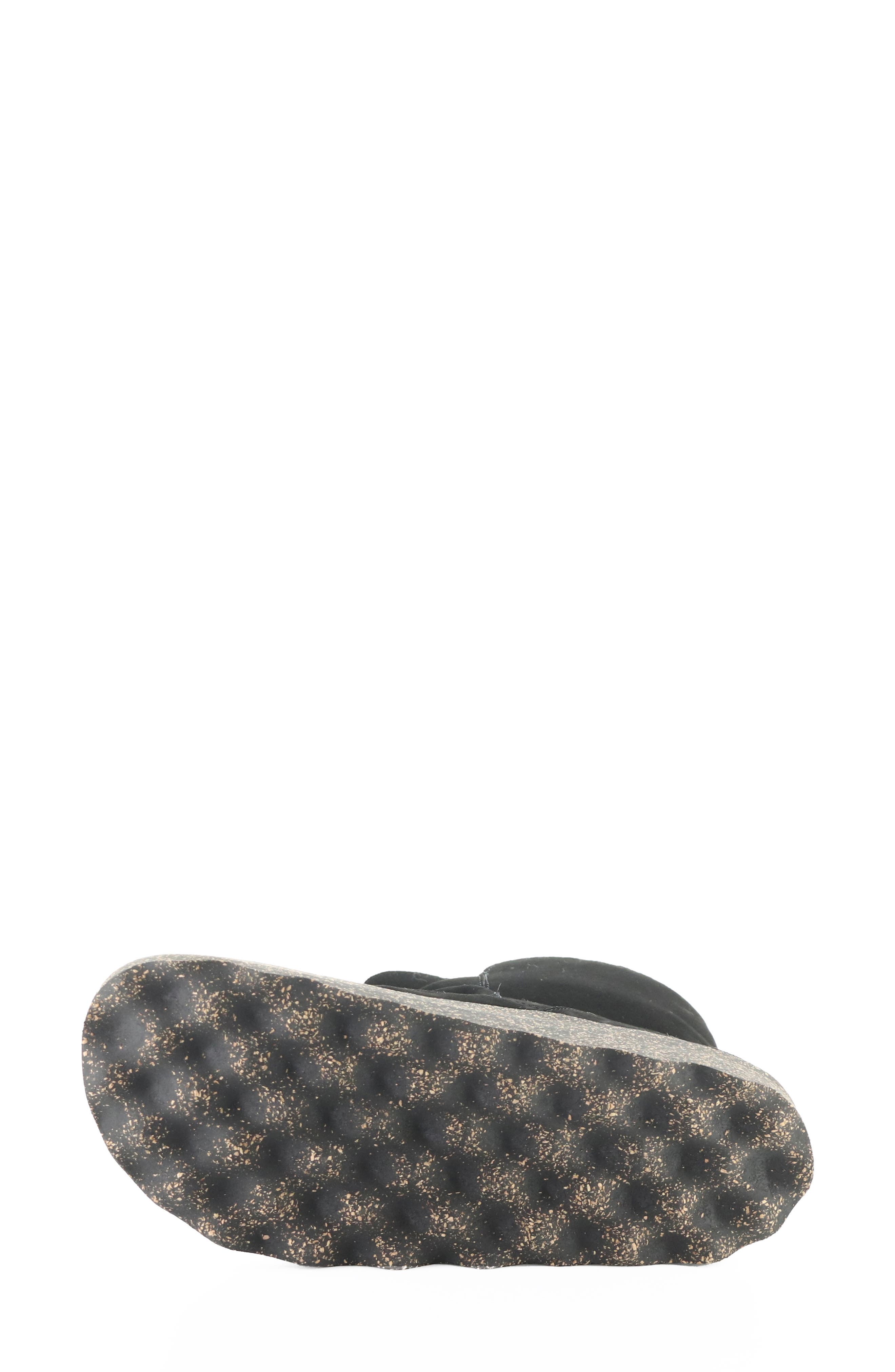 Cuff Faux Shearling Bootie, Alternate, color, 008 BLACK