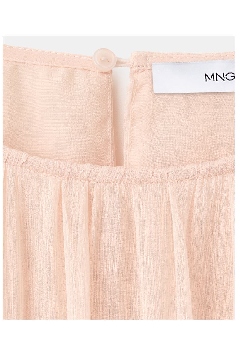 Ruched Chiffon Midi Dress, Alternate, color, PALE PINK