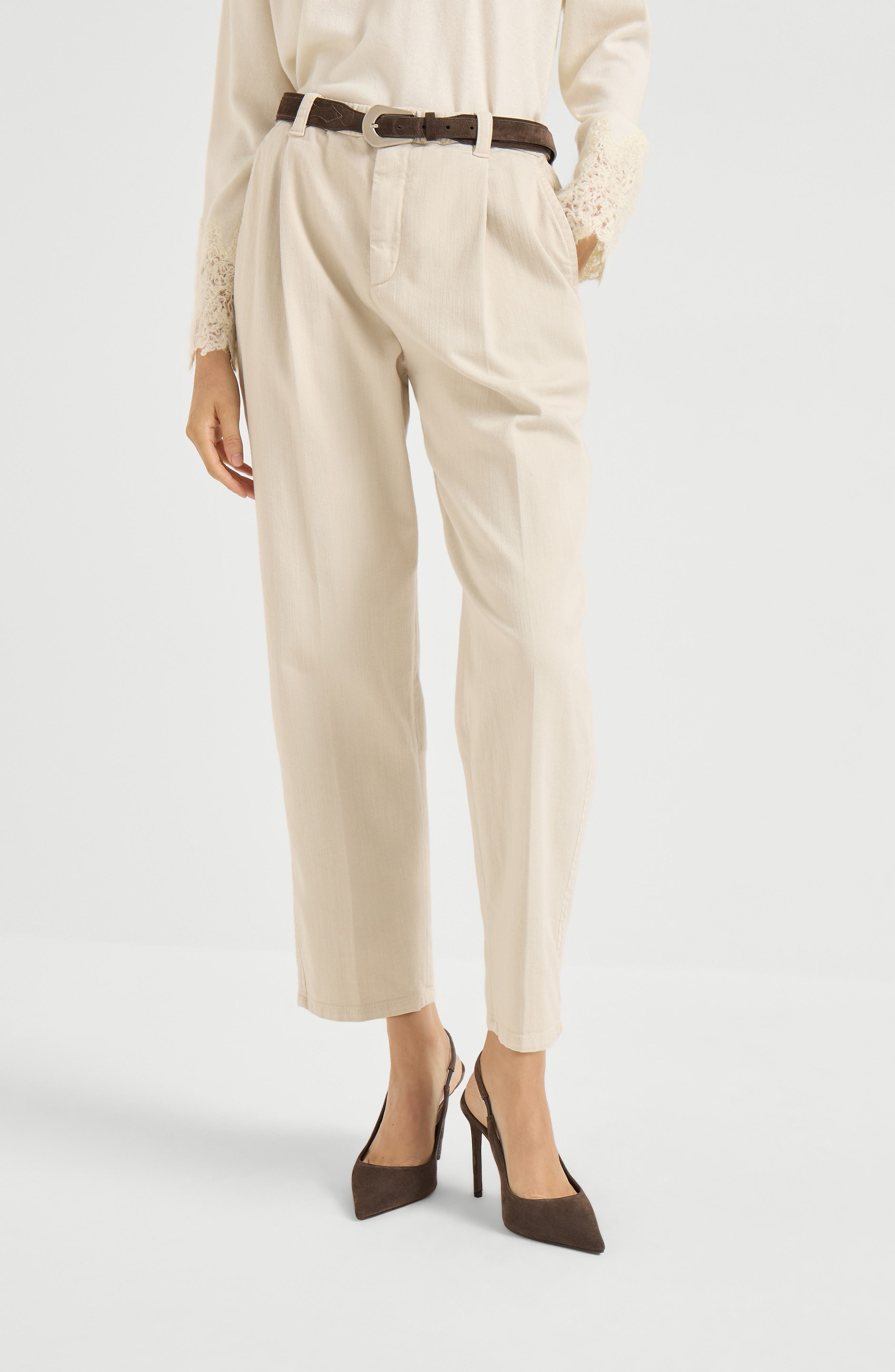 Baggy trousers with monili - image 2