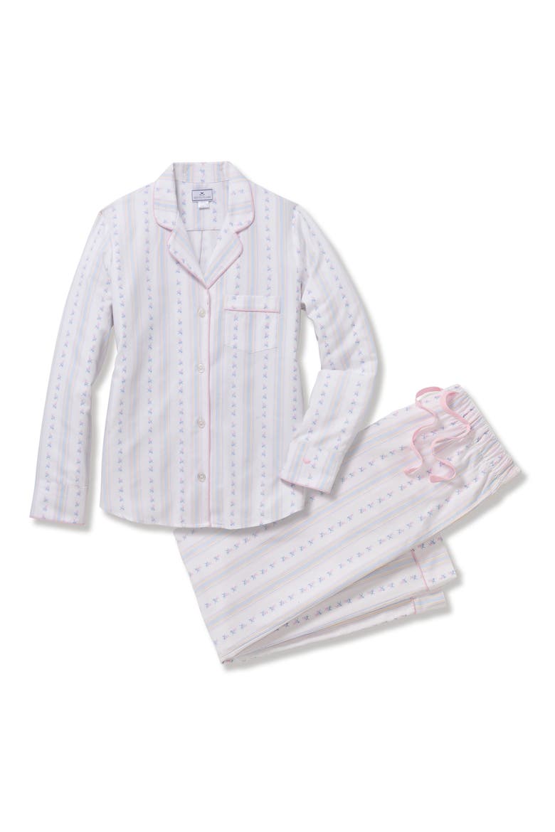 Brushed Cotton Twill Pajamas, Alternate, color, WHITE