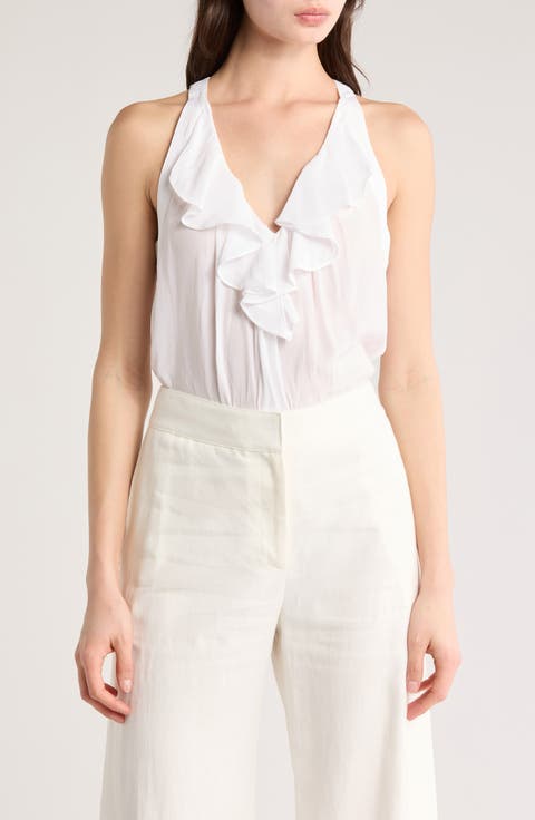 Nellie Ruffle Sleeveless Top