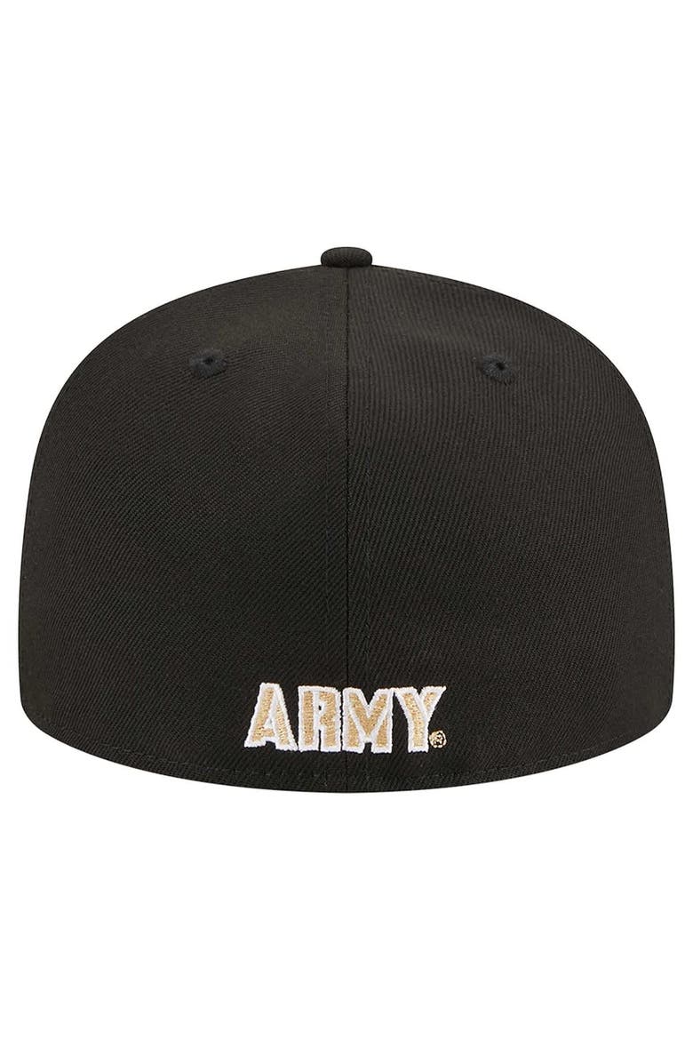 Men's New Era Black Army Black Knights 59FIFTY Fitted Hat, Alternate, color, Black