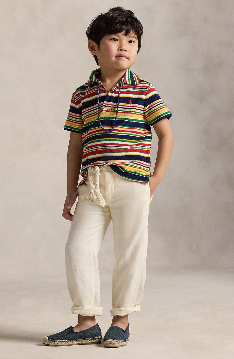 Polo Ralph Lauren Kids' Stripe Cotton Terry Polo, Alternate, color, 